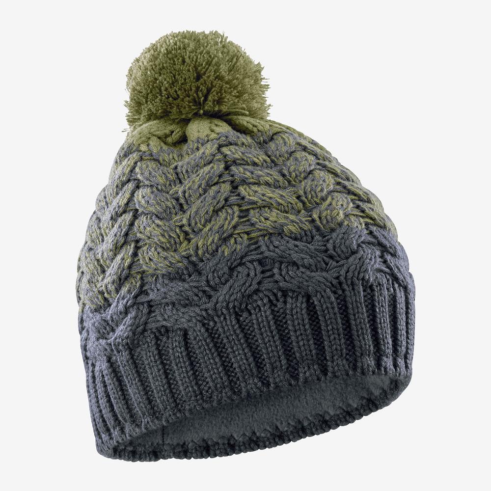 Salomon Israel POLY - Mens Beanie - Green (JRQC-73689)